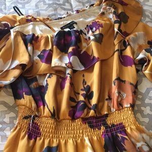 Boston proper one shoulder mustard dress xs